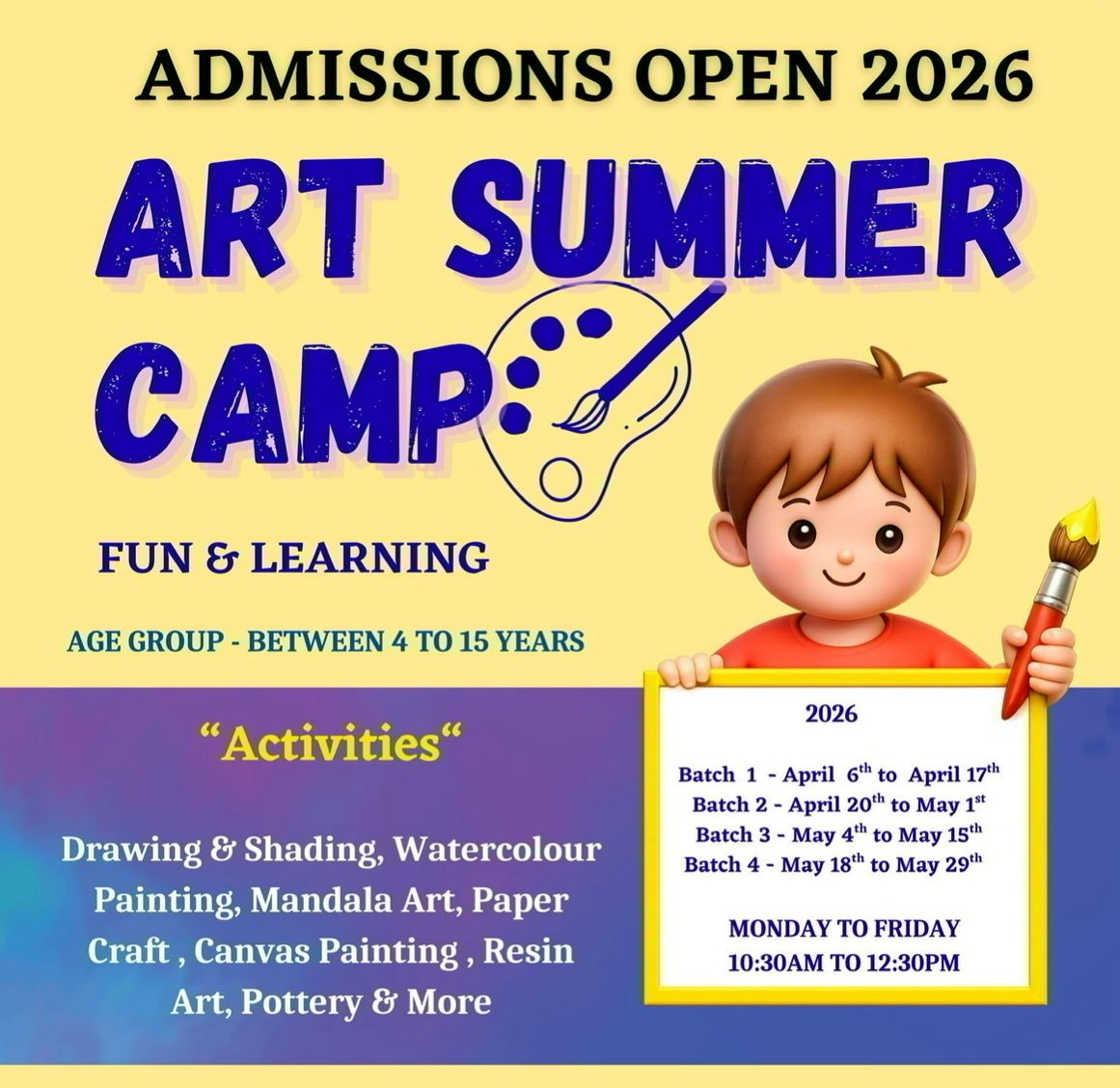 NSK Art Summer Camp 2026
