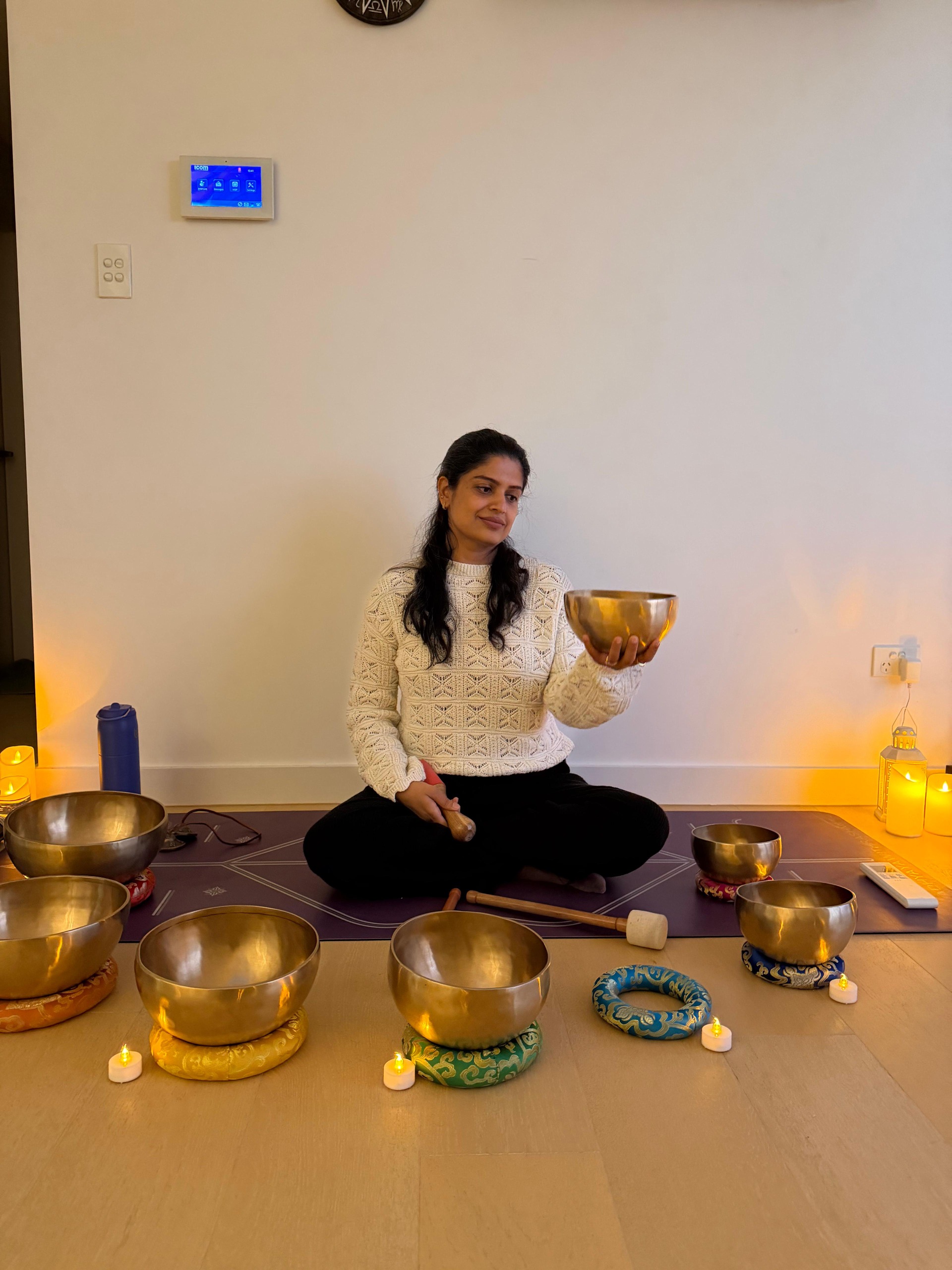 Tibetan singing bowl used in sound healing